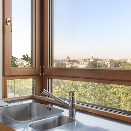 Vintage Penthouse With Panoramic St Peter View Apartment Rome